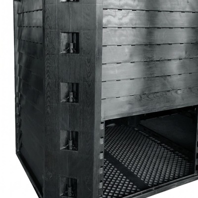 Компостер Piteco Module с крышкой 800 чёрный