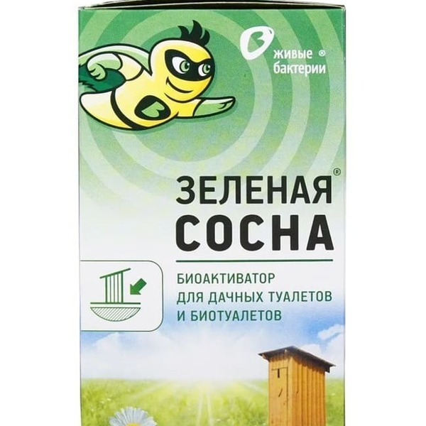 Биоактиватор для выгребных ям Зеленая сосна "Живые бактерии" 300 г