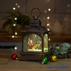 Новогодний фонарь Winter Glade Санта-Клаус на санях F428-1