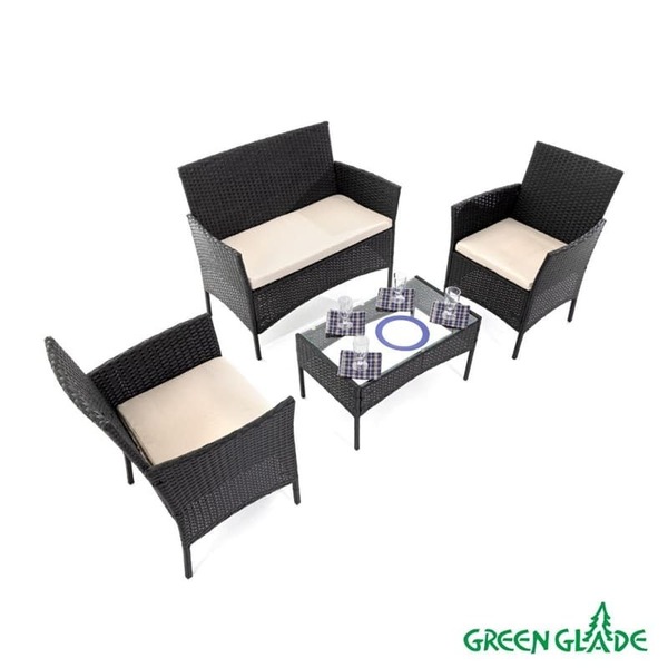 Комплект садовой мебели Green Glade (4 предмета) Артикул: 71304,71303