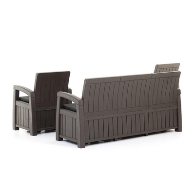 Комплект садовой мебели с ящиками для хранения HELEX POSITANO FAMILY 71309