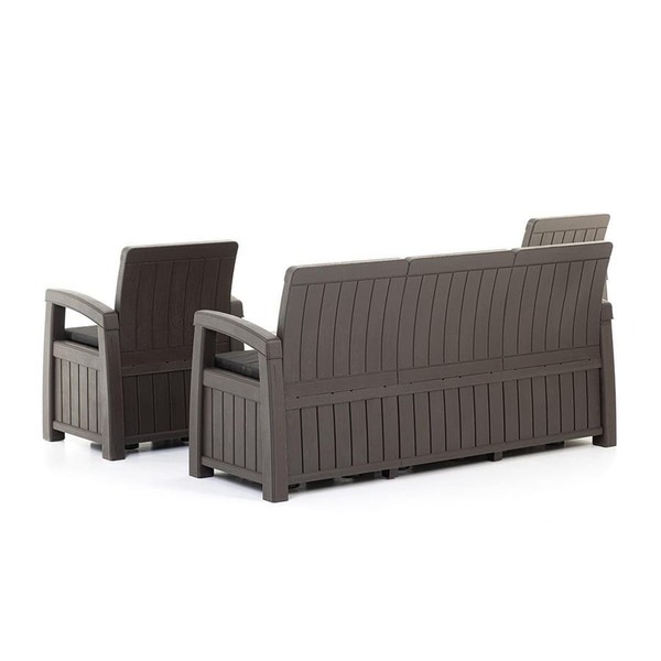 Комплект садовой мебели с ящиками для хранения HELEX POSITANO FAMILY 71309