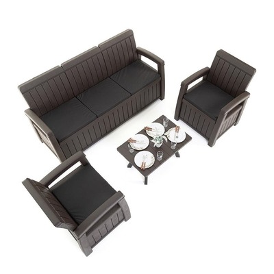 Комплект садовой мебели с ящиками для хранения HELEX POSITANO FAMILY 71309