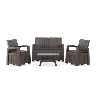 Комплект садовой мебели с ящиками для хранения HELEX POSITANO WEEKEND 71310