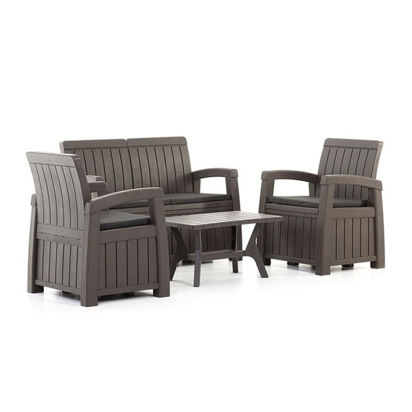 Комплект садовой мебели с ящиками для хранения HELEX POSITANO WEEKEND 71310