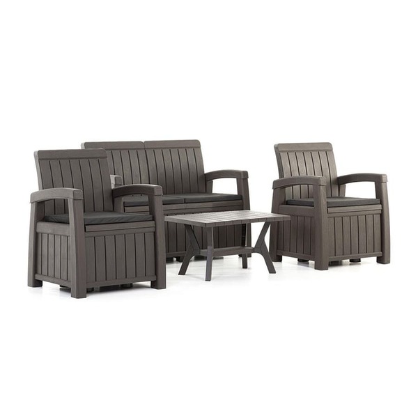 Комплект садовой мебели с ящиками для хранения HELEX POSITANO WEEKEND 71310