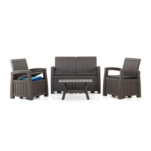 Комплект садовой мебели с ящиками для хранения HELEX POSITANO WEEKEND 71310