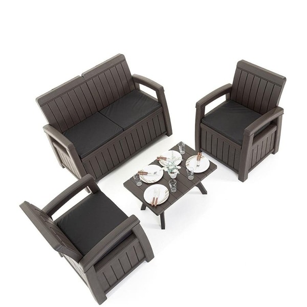 Комплект садовой мебели с ящиками для хранения HELEX POSITANO WEEKEND 71310