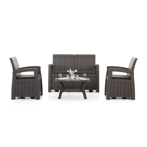 Комплект садовой мебели с ящиками для хранения HELEX POSITANO WEEKEND 71310