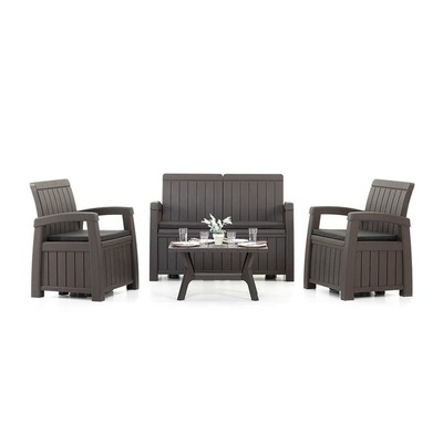 Комплект садовой мебели с ящиками для хранения HELEX POSITANO WEEKEND 71310