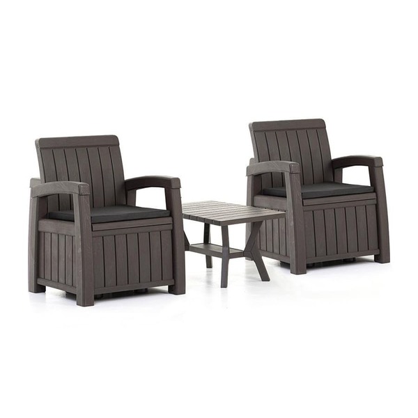 Комплект садовой мебели с ящиками для хранения HELEX POSITANO SET 71311