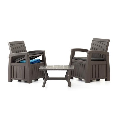 Комплект садовой мебели с ящиками для хранения HELEX POSITANO SET 71311