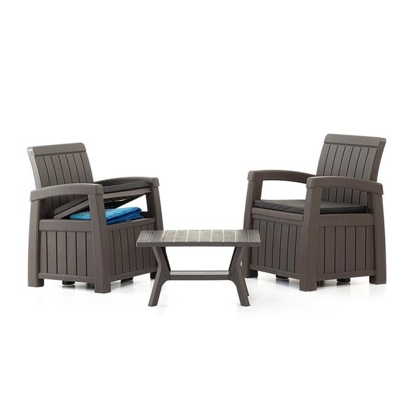 Комплект садовой мебели с ящиками для хранения HELEX POSITANO SET 71311