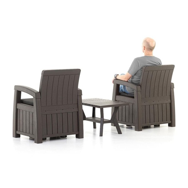 Комплект садовой мебели с ящиками для хранения HELEX POSITANO SET 71311