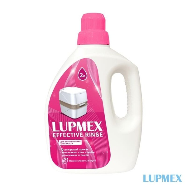 Жидкость для биотуалета LUPMEX Effective Rinse 2л, для верхнего бака