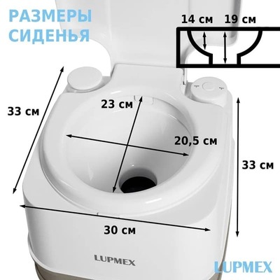 Биотуалет Lupmex 79112 12л с индикатором