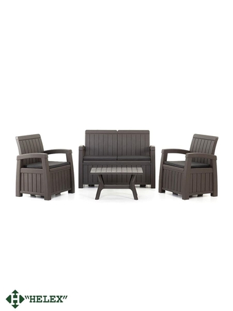 Комплект садовой мебели с ящиками для хранения HELEX POSITANO WEEKEND 71310