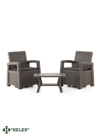 Комплект садовой мебели с ящиками для хранения HELEX POSITANO SET 71311