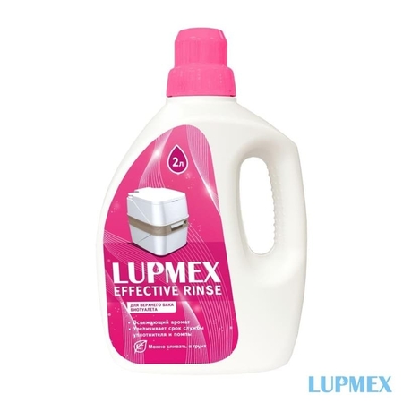 Жидкость для биотуалета LUPMEX Effective Rinse 2л, для верхнего бака