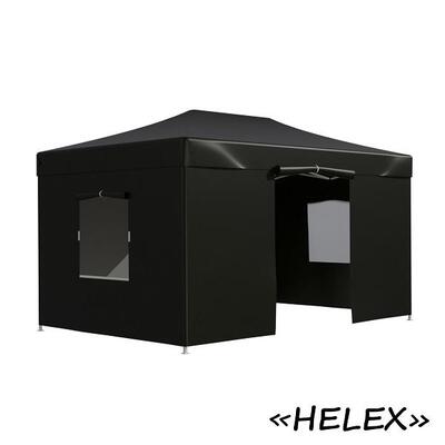 Шатер для дачи Helex 4342 S8.2, 3x4.5м черный Шатер для дачи Helex 4342 S8.2, 3x4.5м черный